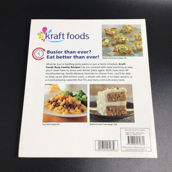 Kraft Foods Busy Family Recipes by Publications International Ltd. Staff Book - Picture 3 of 4